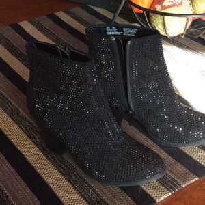 Rock and Republic black embellished boots
